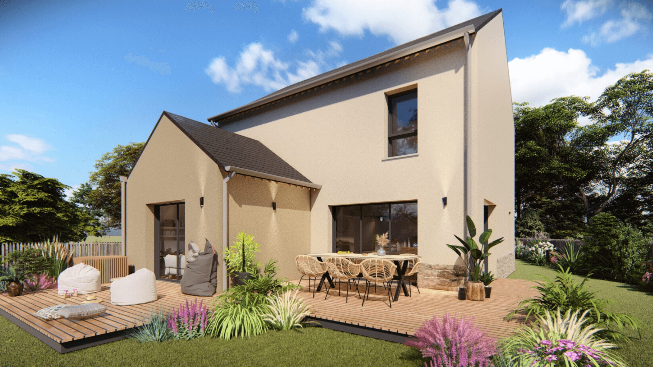 Maison+Terrain à Noyal-Châtillon-sur-Seiche - Photo 1