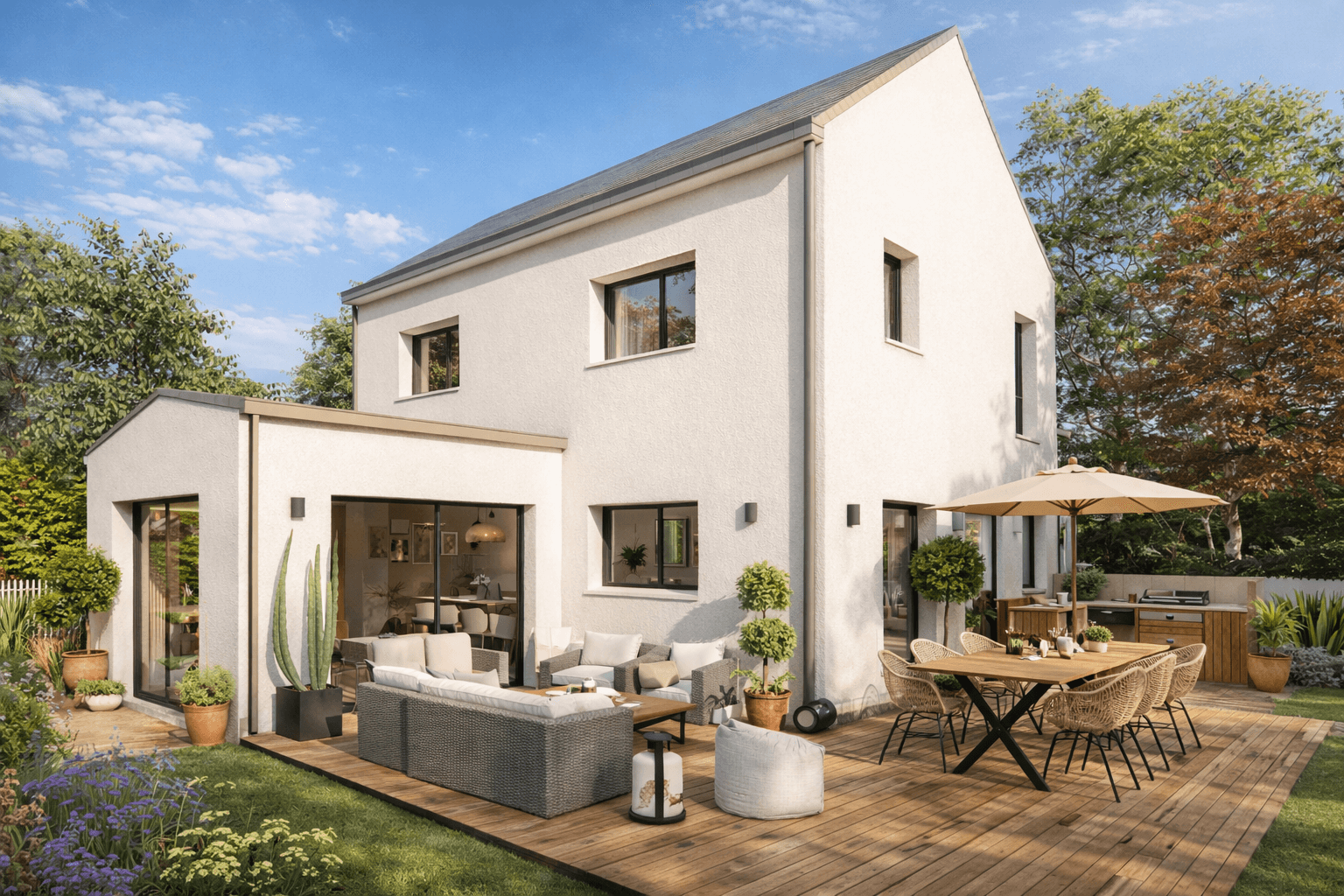 Maison+Terrain à Saint-Méloir-des-Ondes - Photo 1