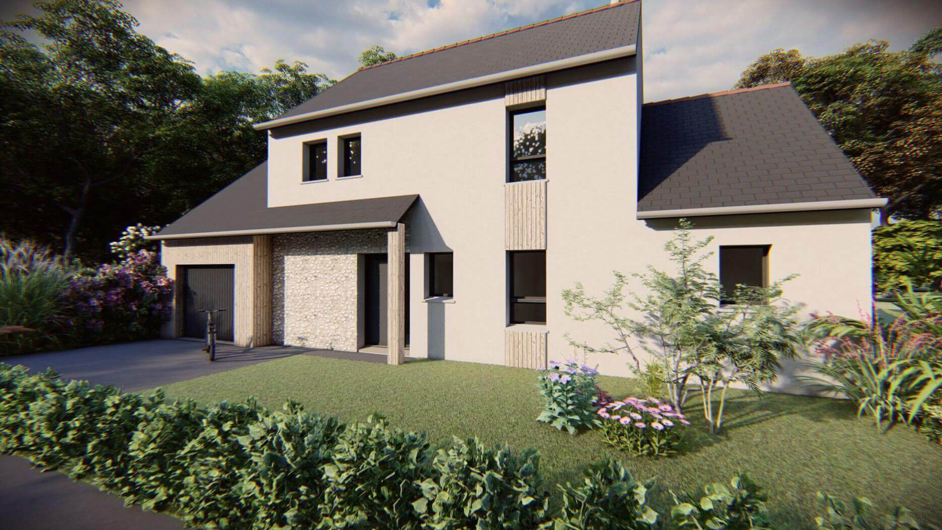 Maison+Terrain à Montauban-de-Bretagne - Photo 1