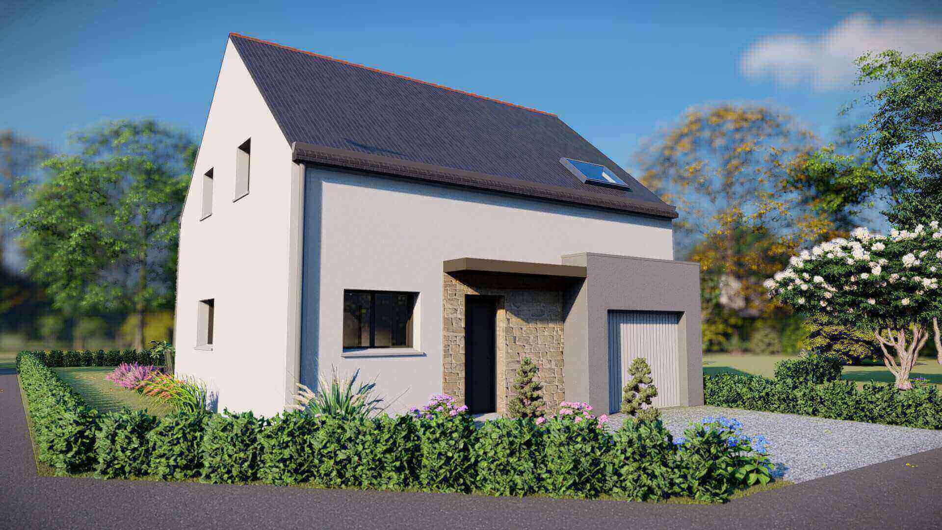 Maison+Terrain à Pleugueneuc - Photo Maison+Terrain à Pleugueneuc - Photo 1