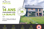 Maisons Création renouvelle son agrément Constructeur Maisons de Qualité pour la 14e année consécutive.
