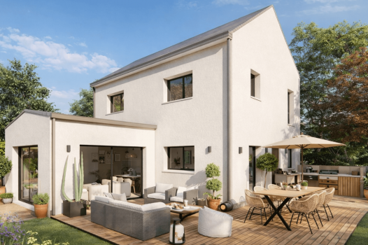 Maison+Terrain à Saint-Guinoux - Photo