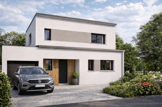 Maison+Terrain à Saint-Aubin-du-Cormier - Photo