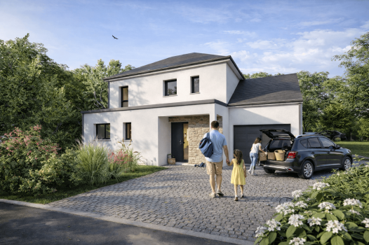 Maison+Terrain à Saint-Maugan - Photo